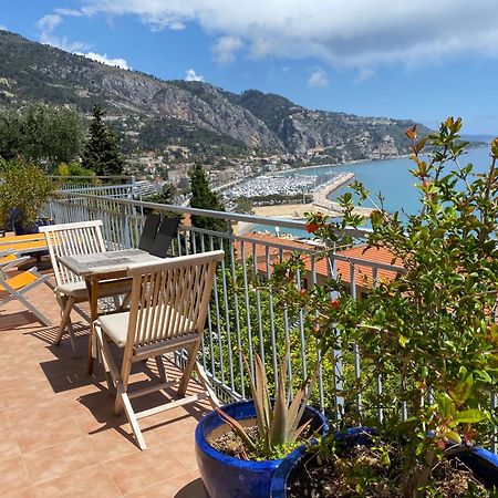 Villa L'Ensoleillee Vue Panoramique Mer, 250 M De La Plage Et Du Centre Ville Menton Exterior foto