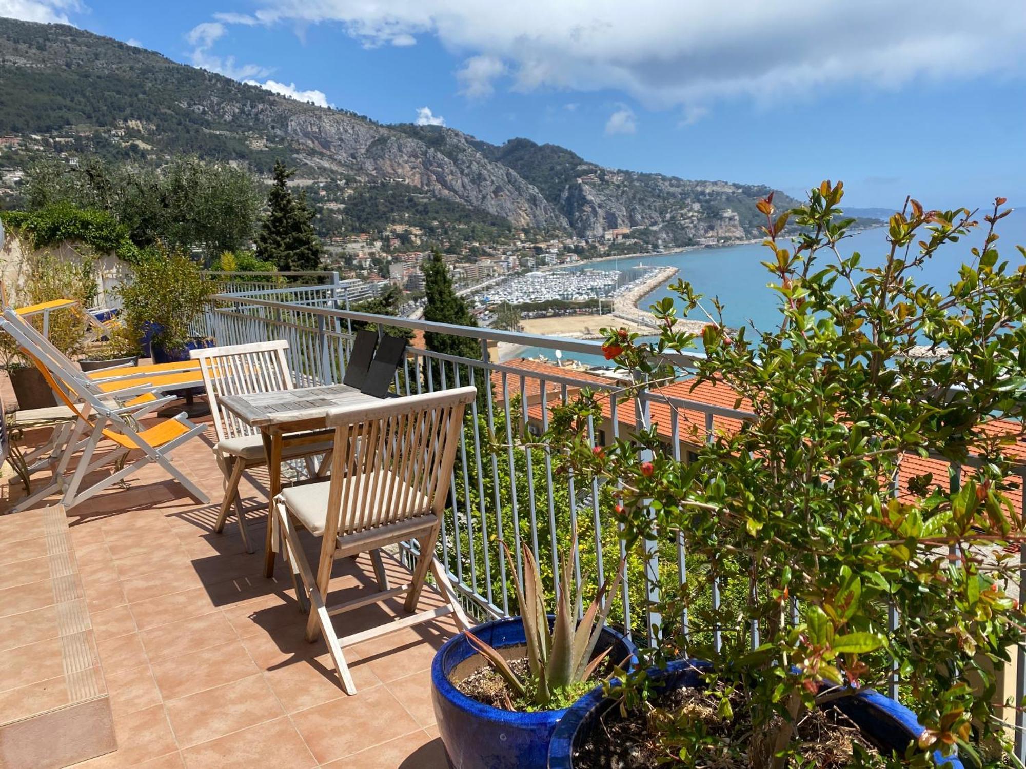 Villa L'Ensoleillee Vue Panoramique Mer, 250 M De La Plage Et Du Centre Ville Menton Exterior foto